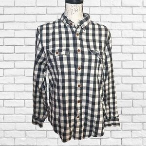 Abercrombie & Fitch Black and White Casual Button Down Shirt